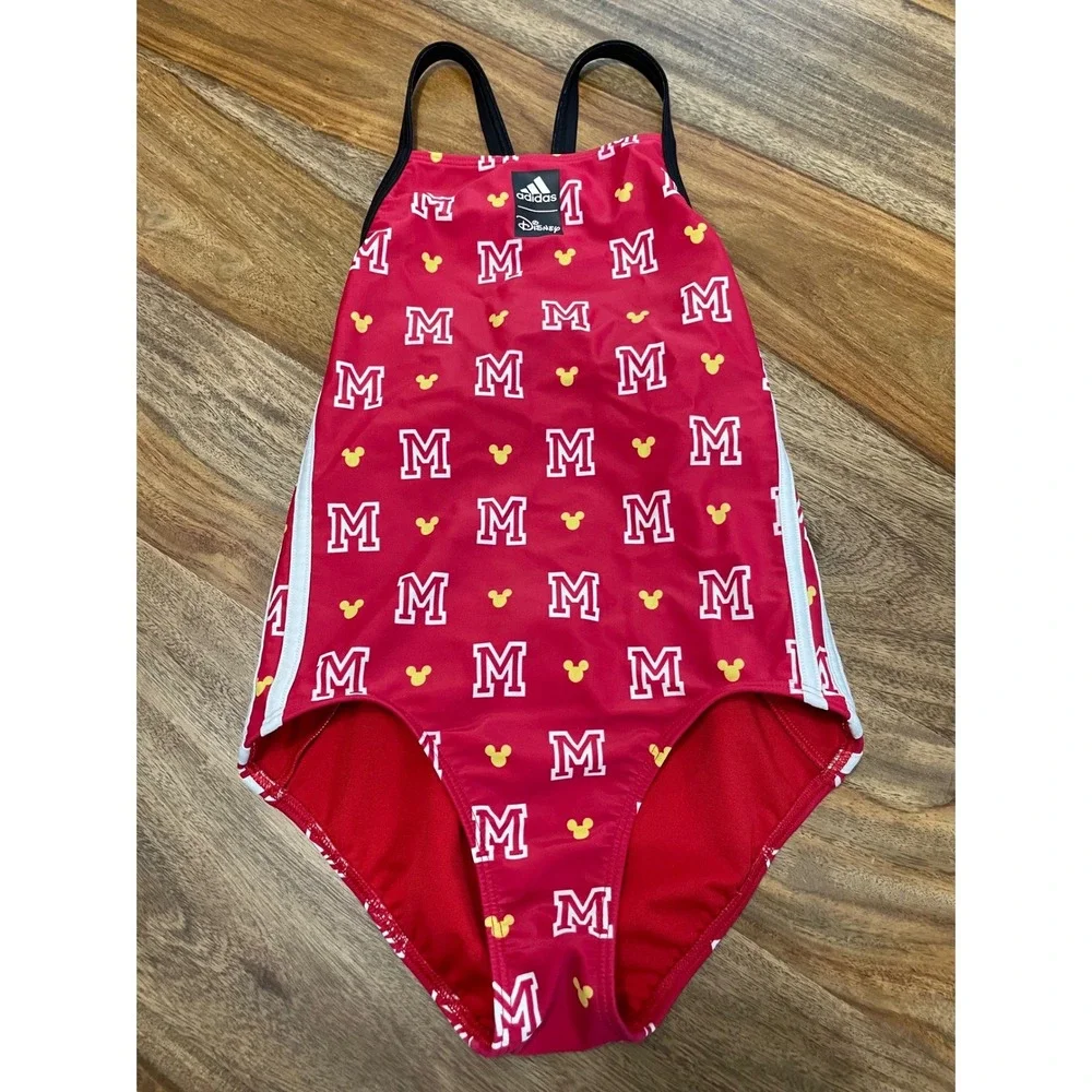 Disney‎ Adidas Mickey Monogram Collab Size S 6-7Y One Piece HR7444